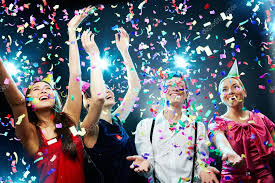 Party Image with Confetti